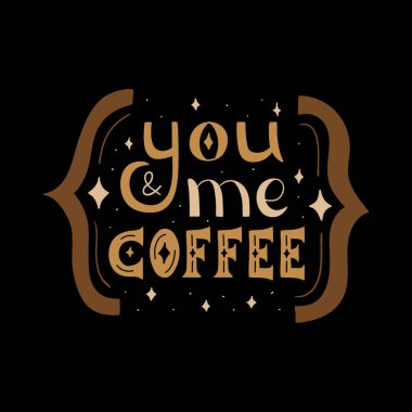 Sen ve ben, el çizimi harflerle ifade ediyoruz. Modern kaligrafi biçimi.