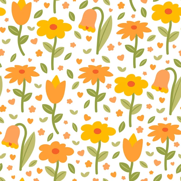 Beautiful stylized botanical pattern on white background.