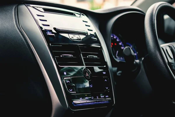 Aire Acondicionado Del Coche Panel Control Audio — Foto de Stock