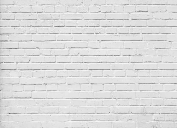 白塗りのレンガの壁の背景のテクスチャパターン クローズアップ — ストック写真
