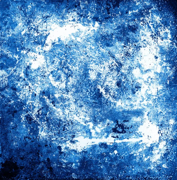 Eski Yıpranmış Kusurları Lekeleri Çizikleri Olan Grunge Mavisi Beyaz Soyut — Stok fotoğraf