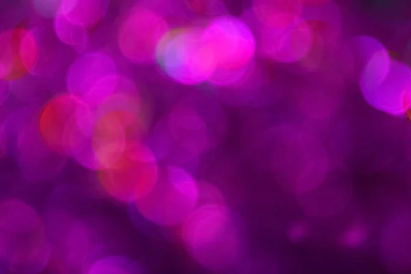 Renkli Pembe Mor Bokeh Bulanık Işıklar Soyut Arkaplan Parlaklığı — Stok fotoğraf