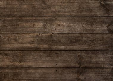 Eskimiş eskimiş kahverengi ahşap yüzeyin düğüm ve lekeli arka plan dokusunu kapat