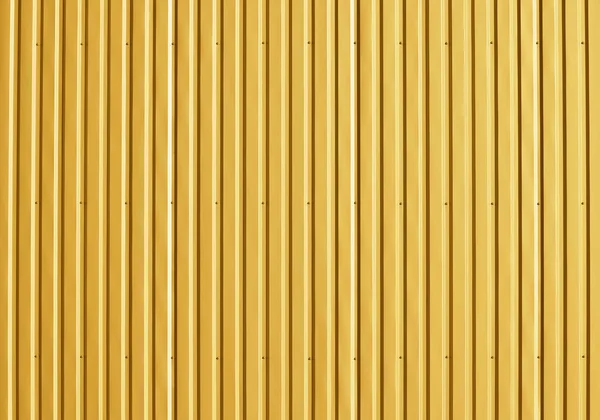 Achtergrond Textuur Van Gouden Aluminium Golfplaten Goffered Metalen Wand — Stockfoto