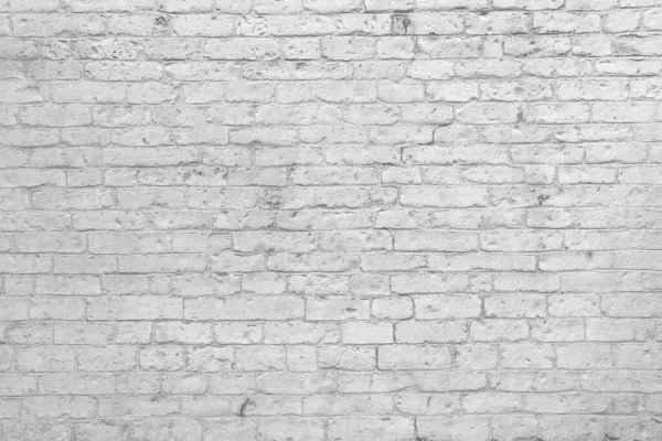 白塗りのレンガの壁の背景のテクスチャパターン クローズアップ — ストック写真