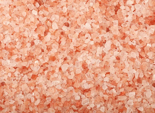 Close Background Texture Large Medium Crystals Pink Himalayan Salt Elevated — Stock Photo, Image