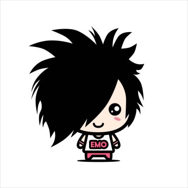 Yakışıklı çocuk vektör karakter tasarımı