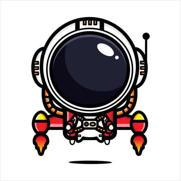 Projeto Vetorial Personagens Astronautas Bonitos —  Vetores de Stock