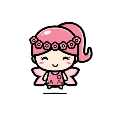 Şirin Peri Karakter Vektör Tasarımı