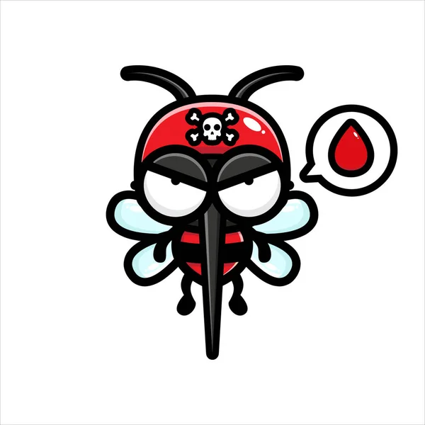 Векторный Дизайн Комаров Ищущих Кровь — стоковый вектор