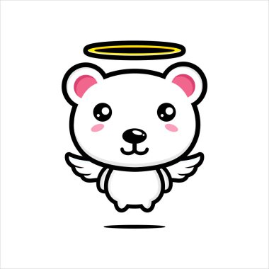 Şirin kutup ayısı maskotu tasarımı