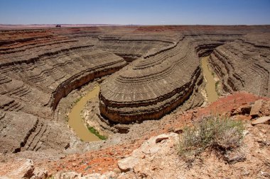 Gooseneck Eyalet Parkı, Utah, ABD.