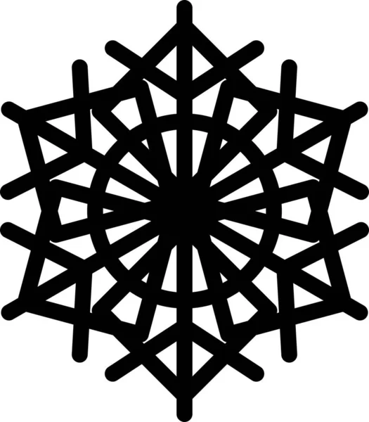 Copo de nieve invierno temporada decoración signo arte vector — Vector de stock