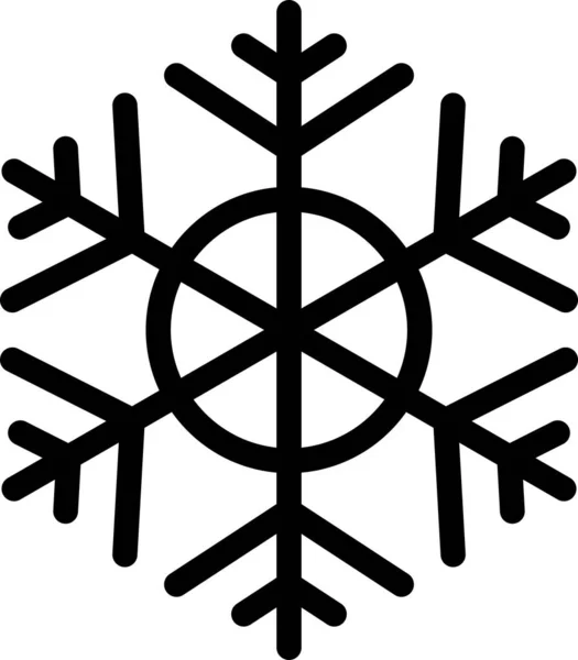 Snowflake winter season decoration sign art vector — Stock Vector