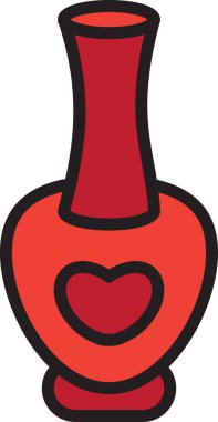 Tırnak cilası şişesi kozmetoloji aksesuarı. Güzellik salonunda lüks tırnak manikürü yapmak için vernik kozmetik ürün paketi. Makyaj malzemesi sıvı düz çizgi film çizimi