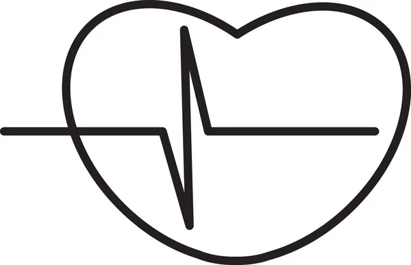 Pulso Cardíaco Medicina Humana Cardiograma Examen Vector Latidos Cardíacos Equipos — Archivo Imágenes Vectoriales