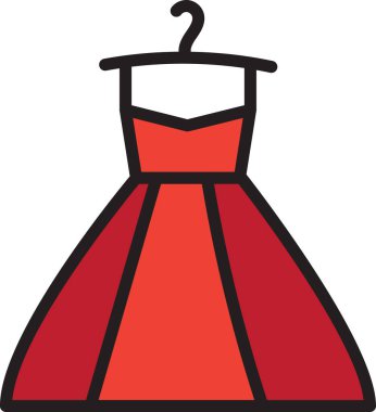 Kadın kıyafetleri askıda asılı duruyor.