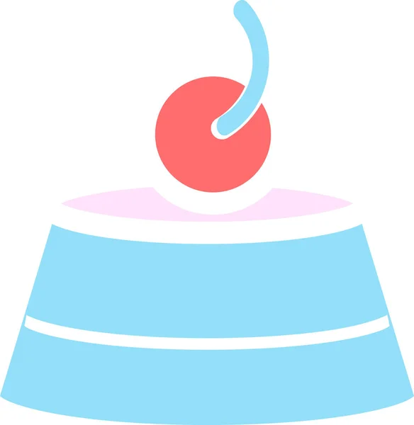 Αρτοποιείο και εικονίδιο κέικ. Γλυκό, γλυκό σύμβολο φαγητού — Διανυσματικό Αρχείο