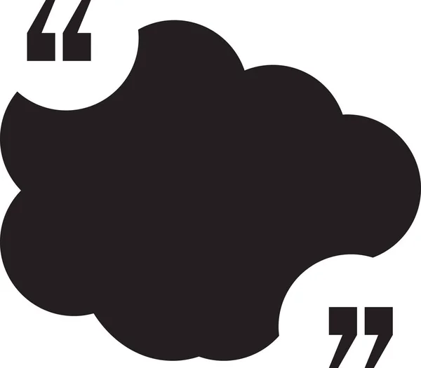 Zitat Leere Sprachzitate Wolkenform Vektor Zitat Kreativ Kluge Erwähnung Gesellschaftliche — Stockvektor