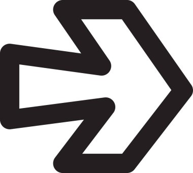 Arrow bilgisayar siyah düğmesi vektörü gösteriyor. Arayüz yön bulucu, yön bulma işareti. Tek renkli düz çizgi film illüstrasyonunu göster ve işaret et