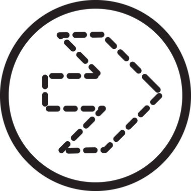 Daire otobanında ok vektör işareti veya hız yolu uyarı eğrisi. Tek renkli düz çizgi film illüstrasyonunu gösteren ve yönünü gösteren sürücü yolu işareti