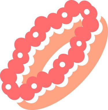 Fırın ve pasta ikonu. Şeker, tatlı yiyecek sembolü