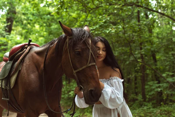 Équitation Dans Parc — Photo