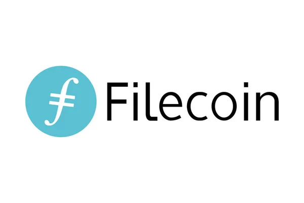 Kryptovaluta Logotypen Nära Originalet Filecoin — Stock vektor