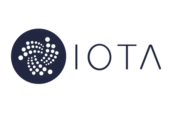 Kryptovaluta Logotypen Nära Originalet Iota — Stock vektor