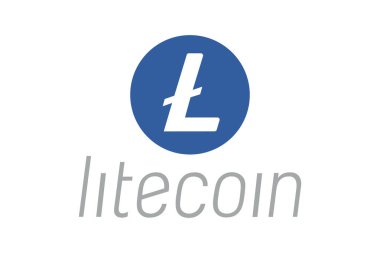 Litecoin şifreleme logosunun vektör görüntüsü. Yazarın gelişimi orijinaline dayanır. Beyaz arkaplan. 