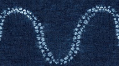 Elle boyama. Kravat boyası. Beyaz desenli mavi kumaş. Sert bir doku. Web Tasarımı İçin