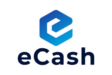 Orijinaline dayalı şifreli para birimi logosunun vektör görüntüsü. Beyaz arka plan. Madencilik