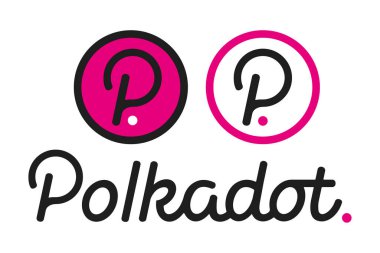 Polkadot 'un vektör görüntüsü. Kripto para birimi, bilgi grafikleri