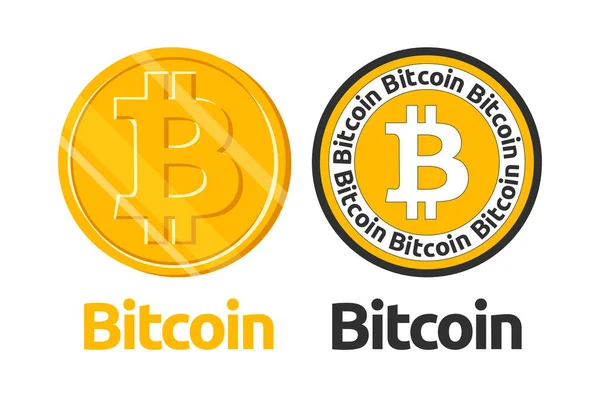 Imagen Vectorial Del Logotipo Criptomoneda Bitcoin Desarrollo Del Autor Basa —  Fotos de Stock