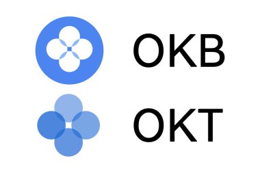 Kripto para birimi logosu. Orijinali