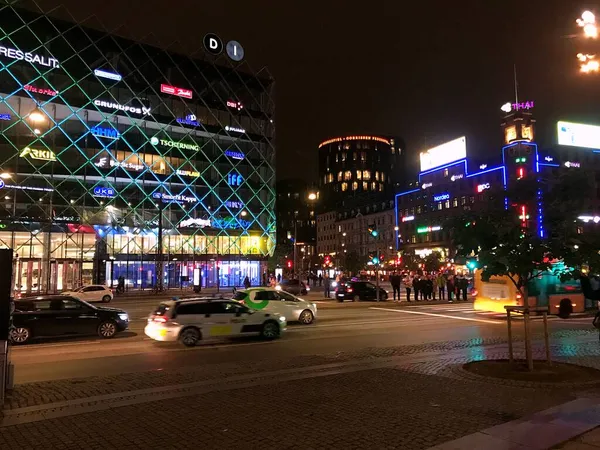 Nightshot Copenhagen Travel Scandinavia Holiday Copenhagen Denmark — Stock Photo, Image