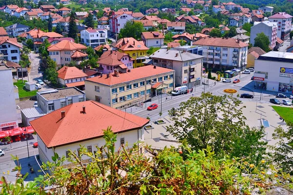 Gradacac Bosnia Herzegovina Panoramic View Town Gradacac Husejnija Mache National — стокове фото