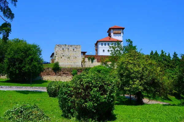 Bovenste Stad Met Toren Van Captain Husein Gradascevic Gradacac Kasteel — Stockfoto