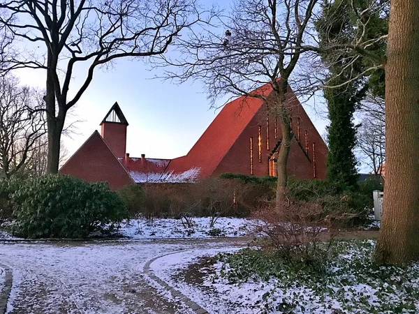 Winter Stadtpark Herning — Stockfoto