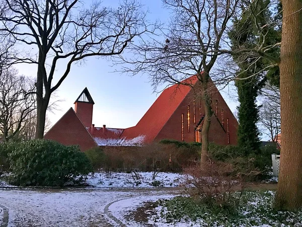 Winter Stadtpark Herning — Stockfoto