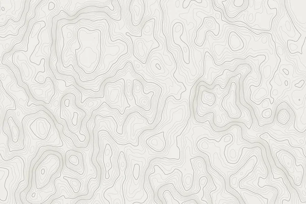 スタイル化された地形輪郭マップ 地理的な線の山の救済 抽象的な線や波状の背景 地図学 トポロジー または地形パスの概念 編集可能なストロークでベクトルイラスト — ストックベクタ