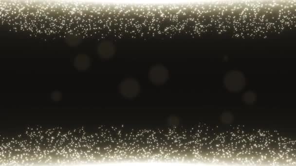 Abstract Glowing Gold Dust Particles Endless Animation Glitter Luxury Premium — Stock Video