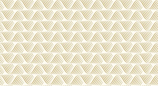 Muster Nahtlose Abstrakte Welle Hintergrund Streifen Gold Luxus Farbe Und — Stockvektor