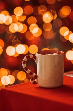 Bir fincan kakao. Yakın çekim.