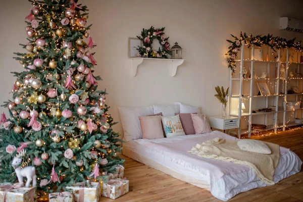 Christmas Decoration Room Studio — Stock Photo, Image