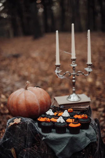 Koncepcja Jesień Tradycyjny Wakacje Halloween — Zdjęcie stockowe