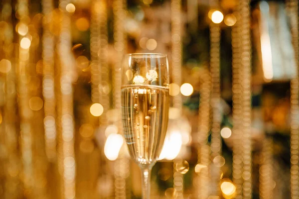 Glas Champagne Close — Stockfoto
