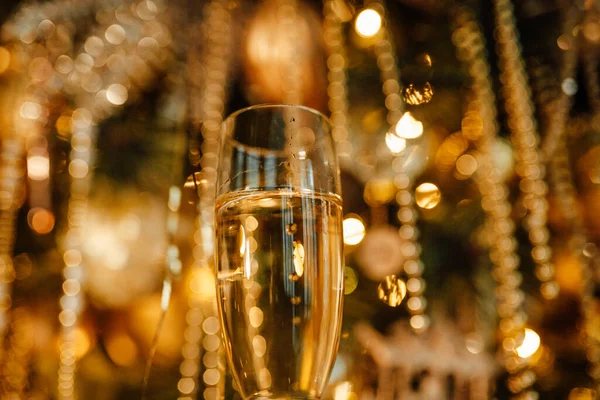 Glas Champagne Close — Stockfoto