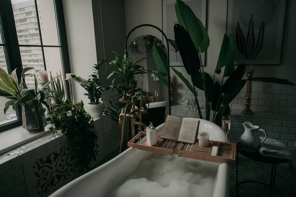 Intérieur Une Salle Bain Luxe — Photo