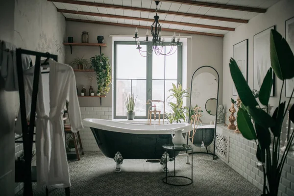 Interior Luxury Bathroom — Stock Photo, Image